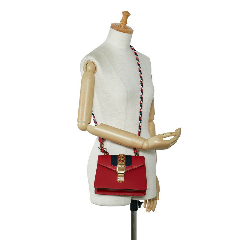 グッチ シルヴィ レザー2wayバッグ