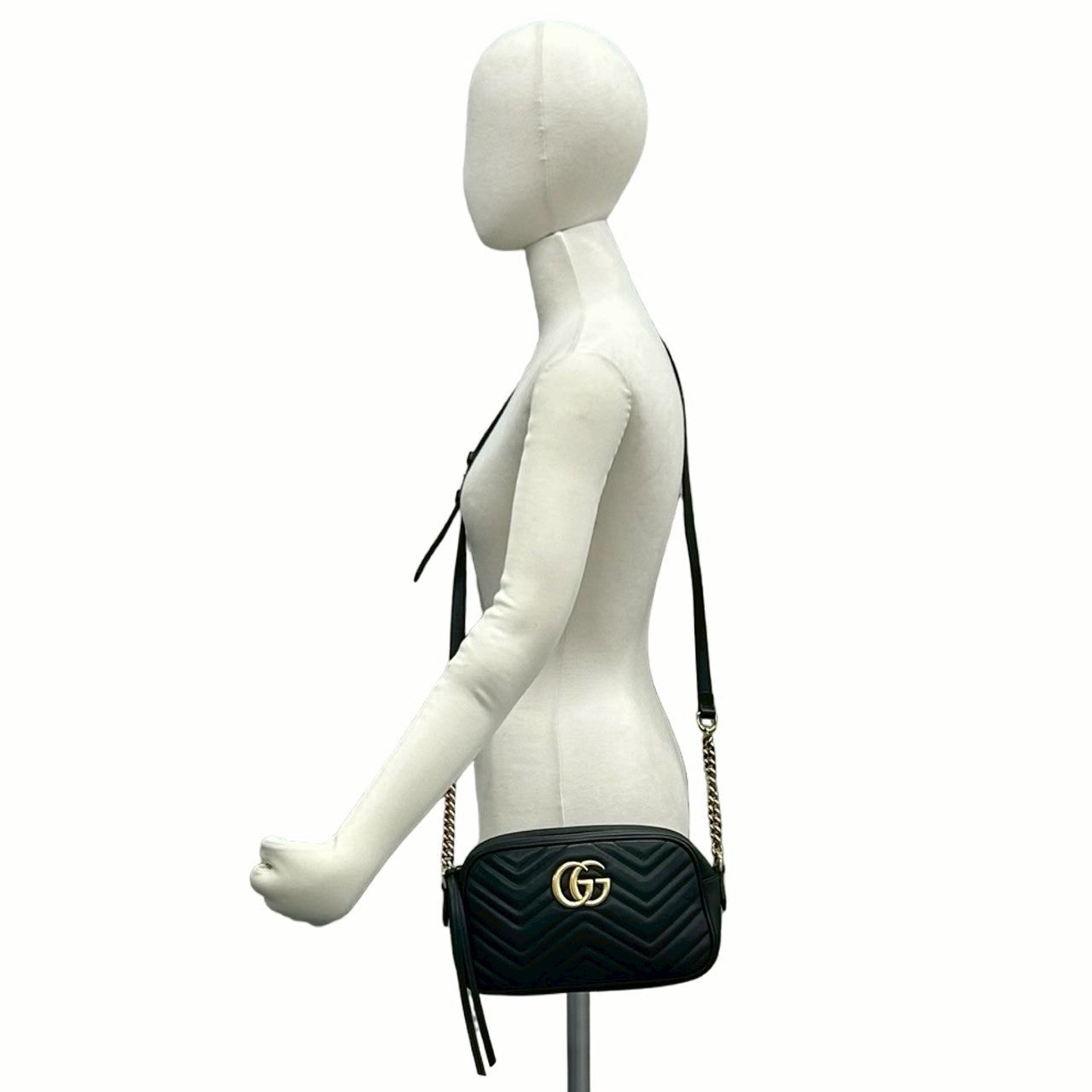 グッチ GGマーモント レザー ショルダーバッグ