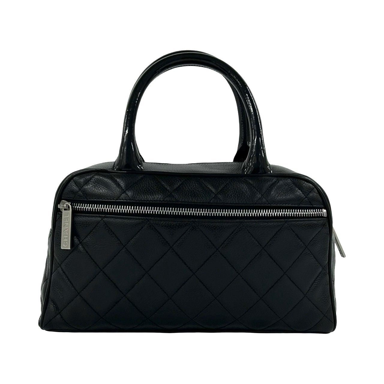 シャネル パテントレザー ハンドバッグ