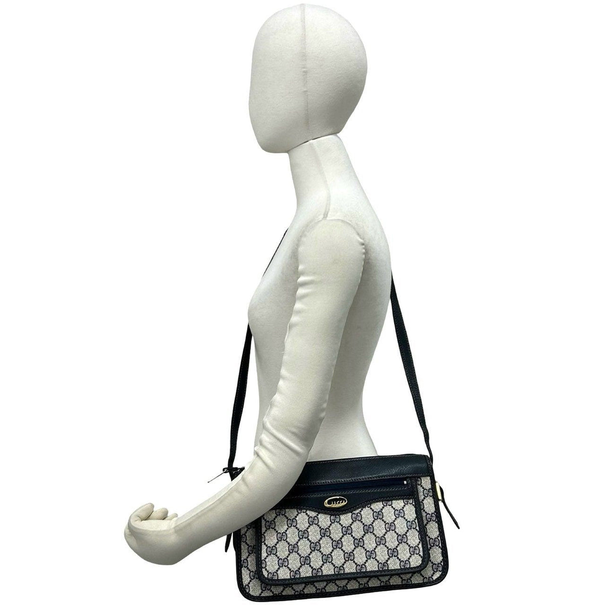 グッチ レザーPVCショルダーバッグ