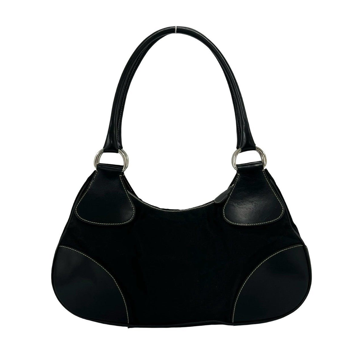プラダ ナイロン レザー ショルダーバッグ