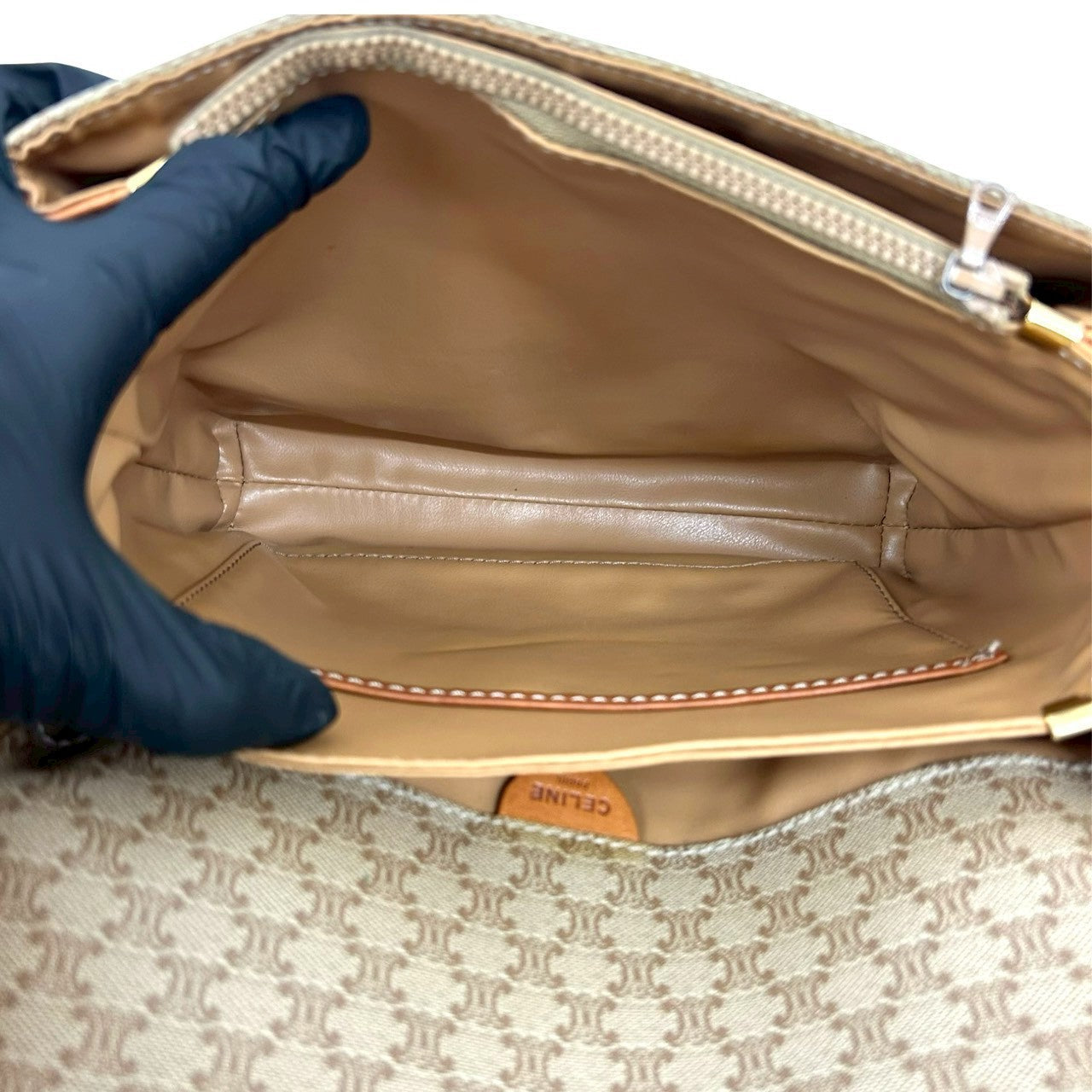 セリーヌ マカダム PVC ショルダーバッグ