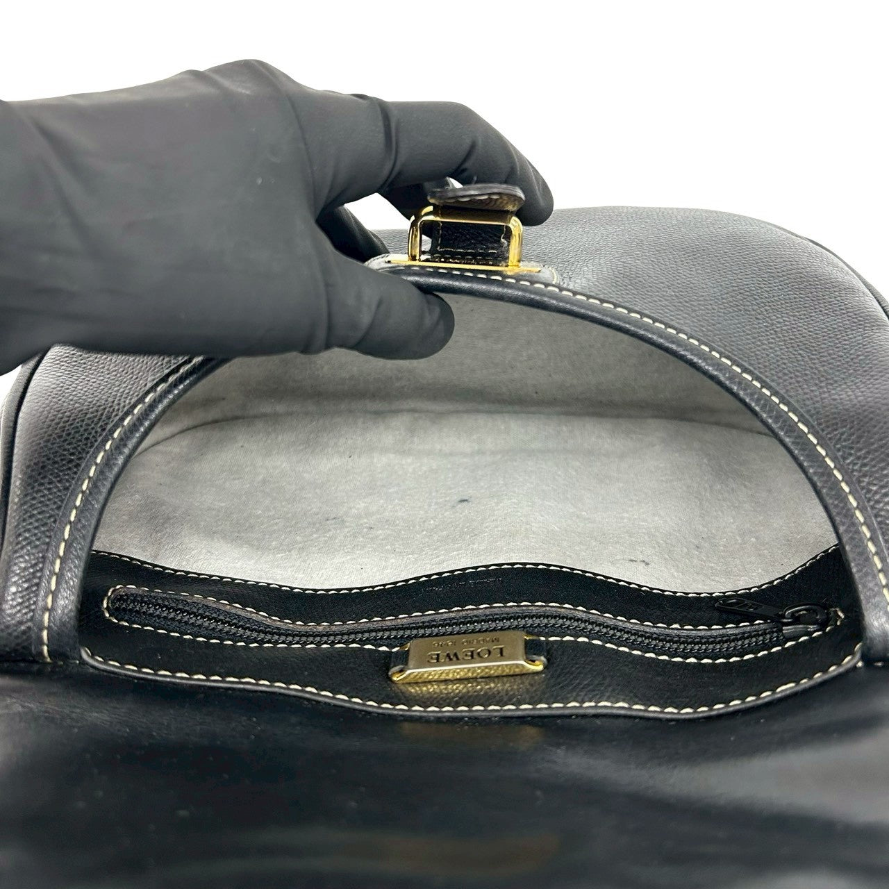 ロエベ レザーショルダーバッグ