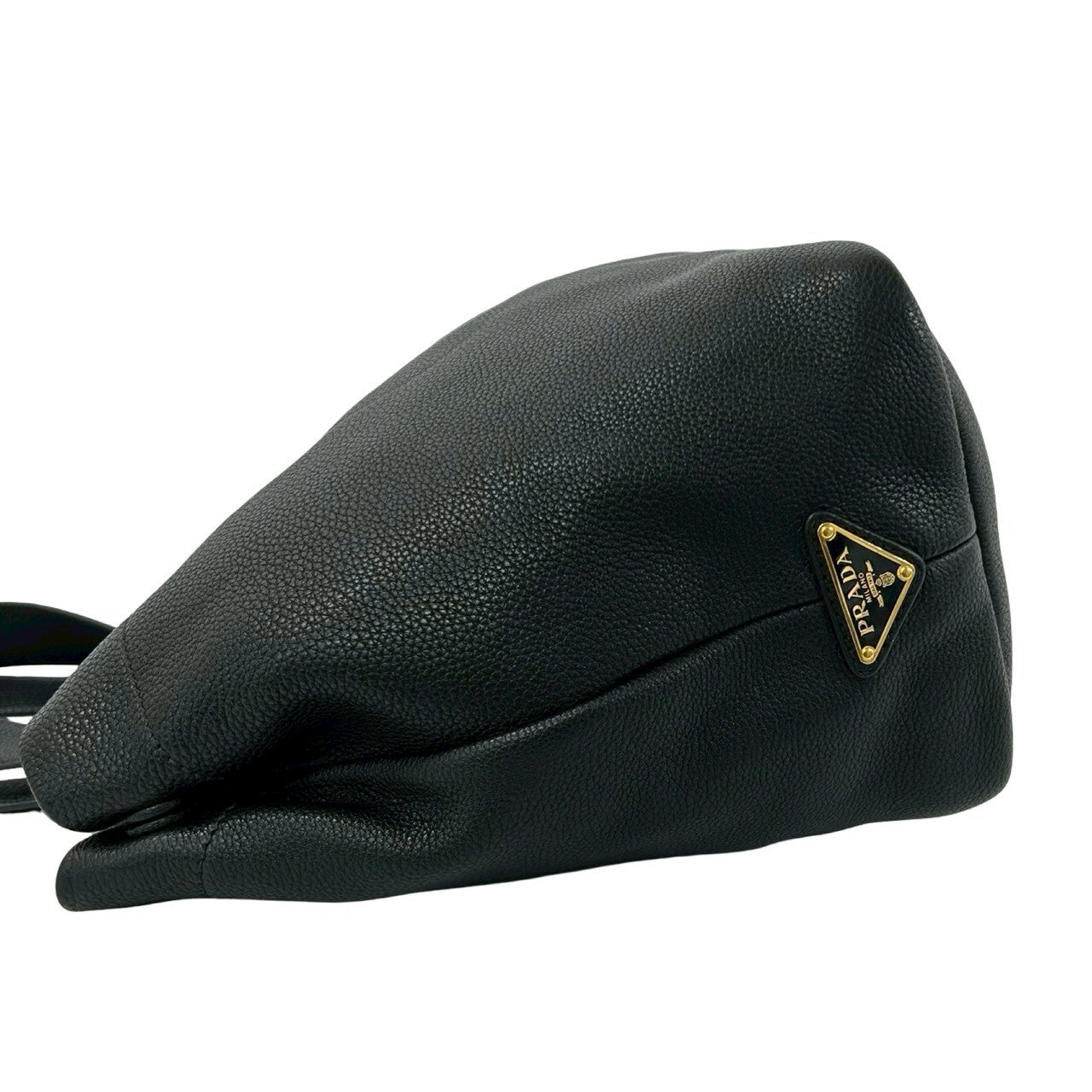 プラダ ヴィッテロダイノ レザー ハンドバッグ