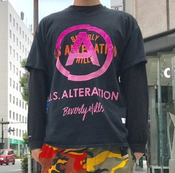 U.S.ALTERATION リミテッド Tシャツ プリント コットン
