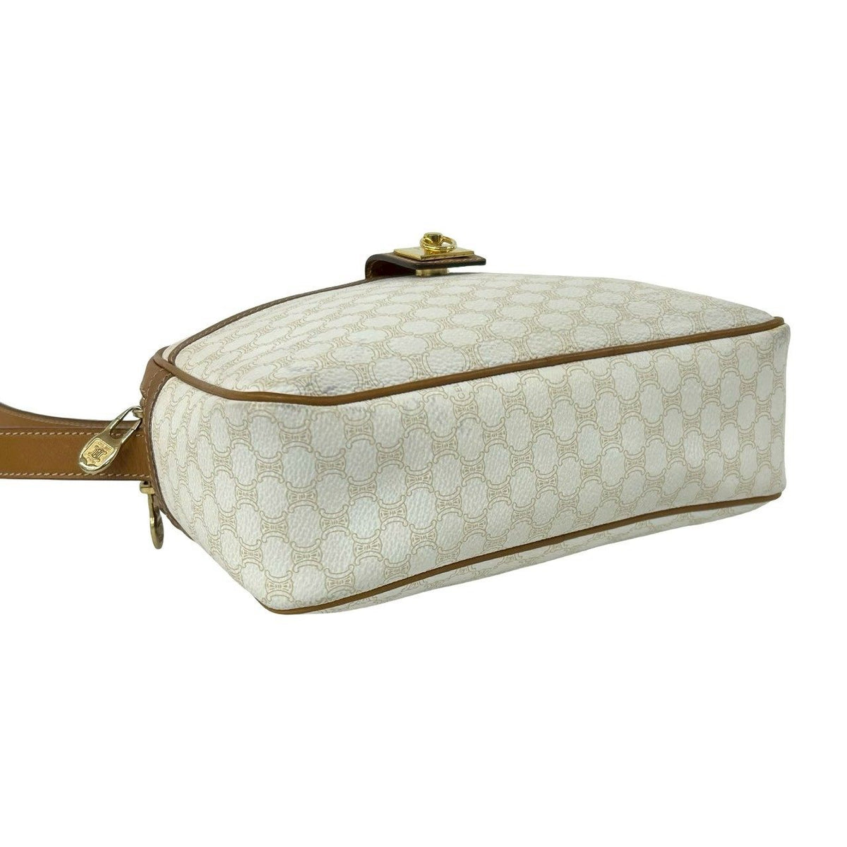 セリーヌ マカダム PVC レザー ショルダーバッグ