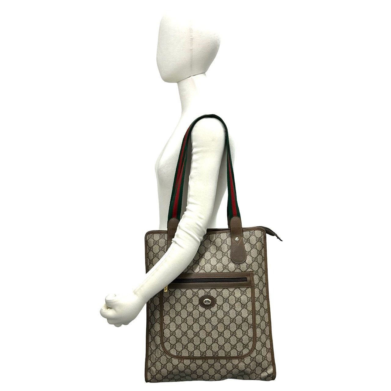 グッチ PVC レザートートバッグ
