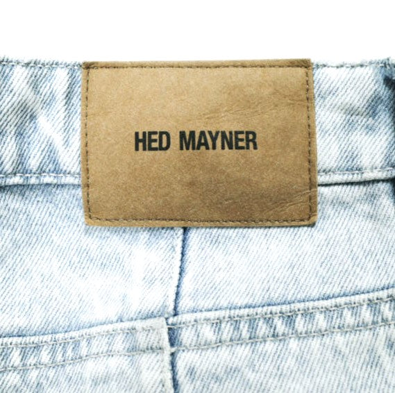 ヘドメイナー PLEATED DENIM PANTS コットン デニムパンツ