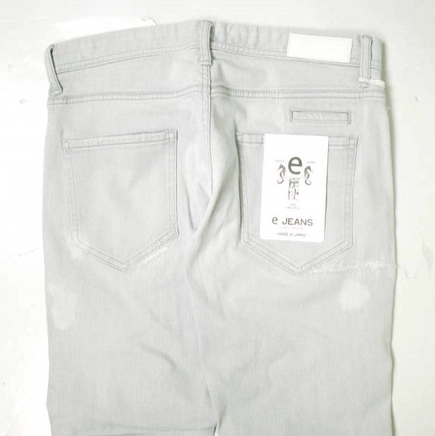 イージーンズ TAPERED 綿 ストレッチスリムテーパードジーンズ