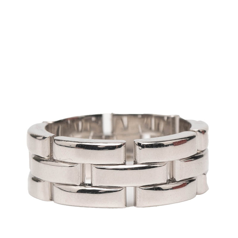 カルティエ マイヨン パンテール Au750 ホワイト ゴールド リング サイズ 15