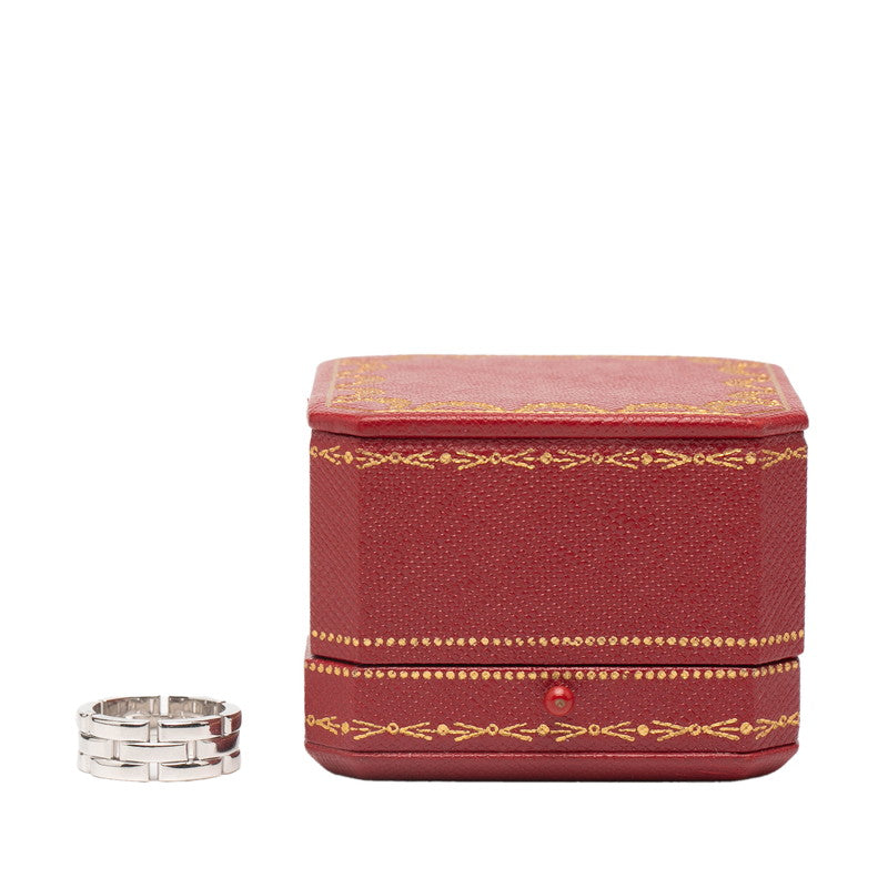 カルティエ マイヨン パンテール Au750 ホワイト ゴールド リング サイズ 15