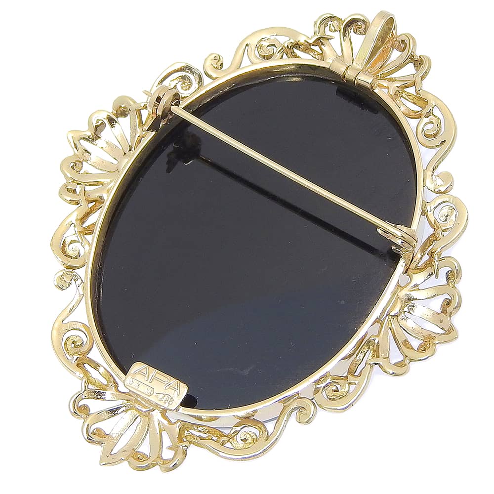 カメオ K14 ブローチ