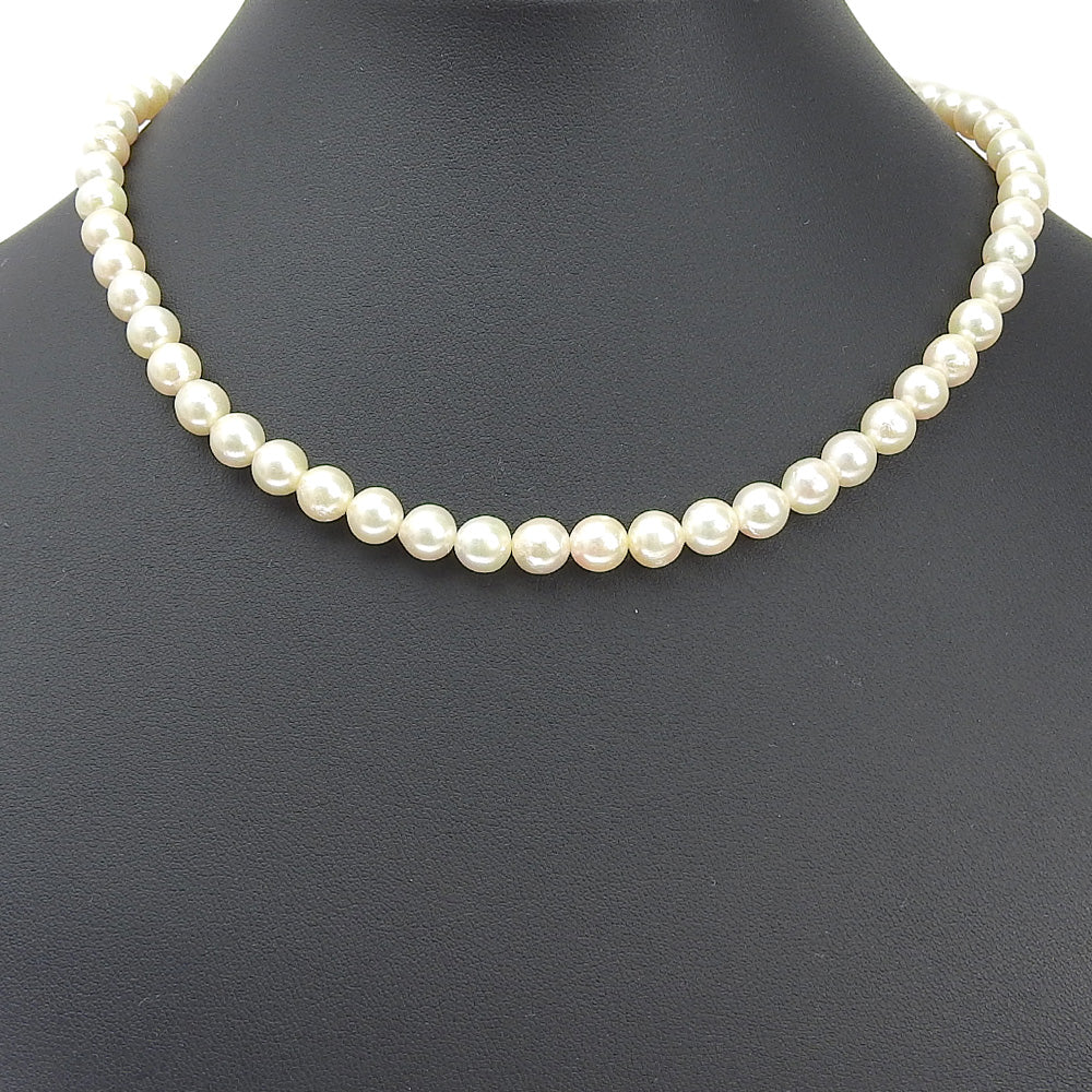 シルバー パール ネックレス 6.5-6.9mm