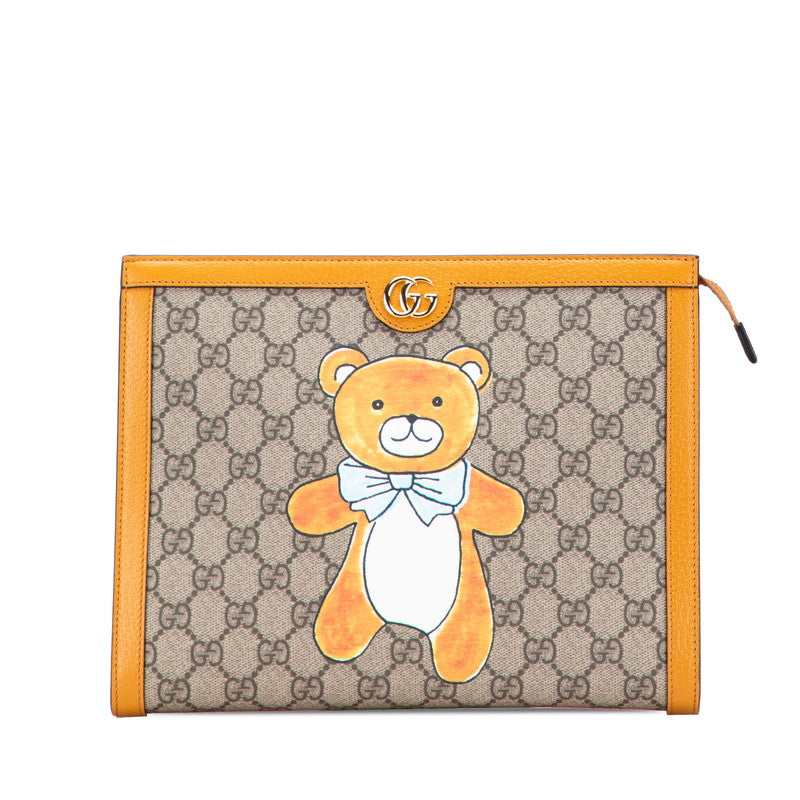 グッチ EXO KAI GGスプリーム テディベア クラッチ 限定版