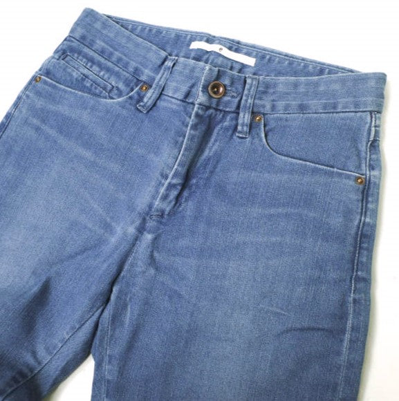 イージーンズ TAPERED 綿 ストレッチスリムテーパードジーンズ