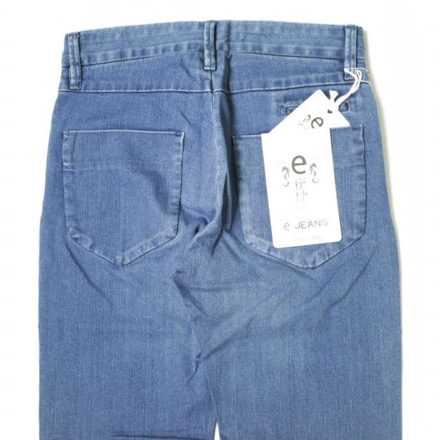 イージーンズ TAPERED 綿 ストレッチスリムテーパードジーンズ