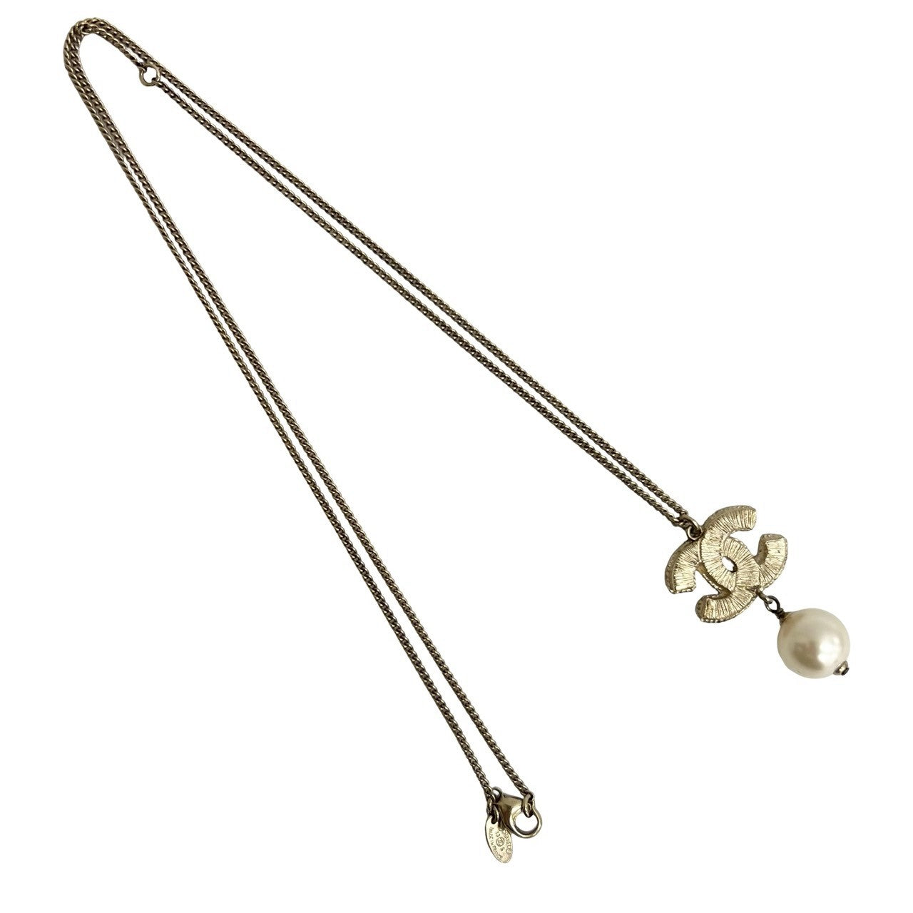 シャネル ココ マーク スイング パール ネックレス