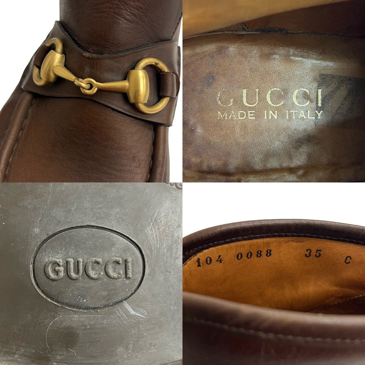グッチ レザーショートブーツ