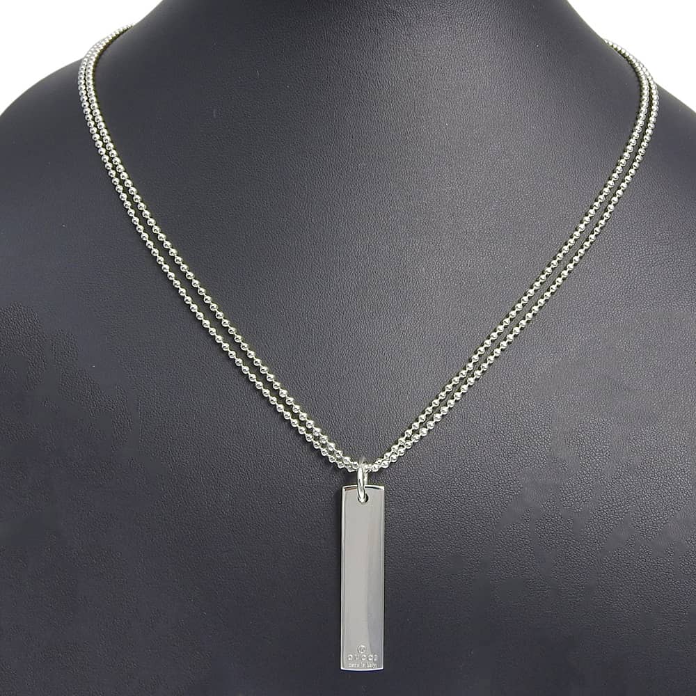 グッチ バー シルバー925 ネックレス