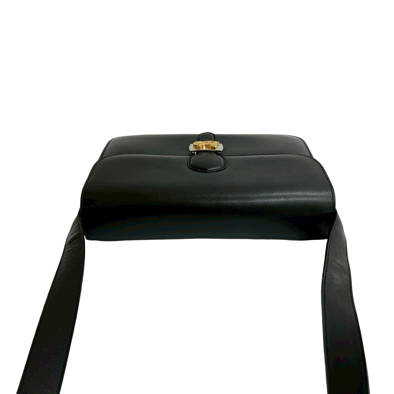 セリーヌ キャリッジ ハードウェア レザー ショルダーバッグ