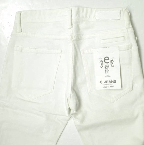 イージーンズ SEA HORSE BOYFRIEND TAPERED 綿 デニムパンツ