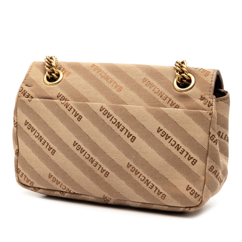 バレンシアガ BB ロゴ キャンバス レザー 2way ショルダーバッグ