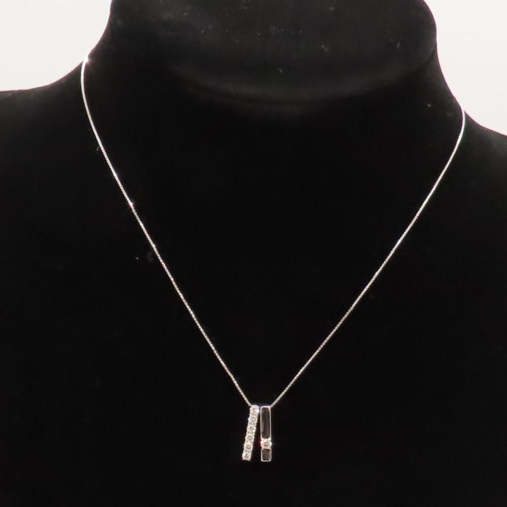 Tasaki K18WG ダイヤモンド ネックレス