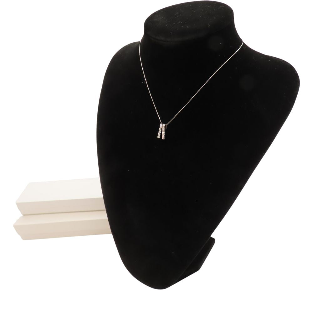 Tasaki K18WG ダイヤモンド ネックレス