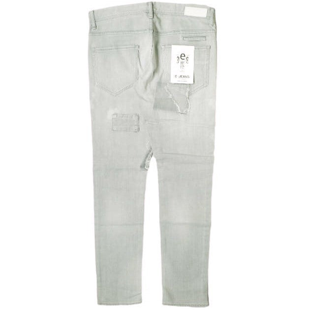 イージーンズ SEA HORSE SLIM 綿 ストレッチデニムパンツ