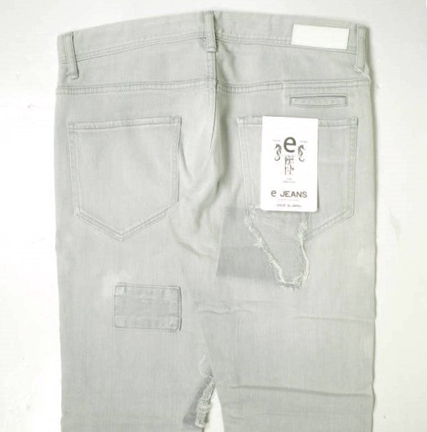 イージーンズ SEA HORSE SLIM 綿 ストレッチデニムパンツ