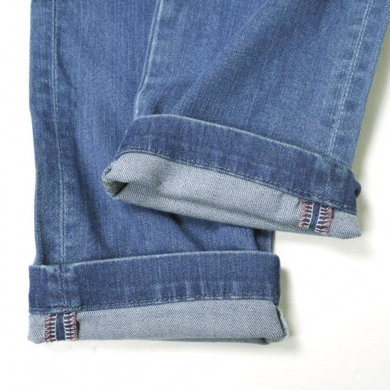 イージーンズ TAPERED コットン ストレッチデニムパンツ