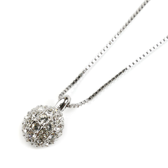 スワロフスキー ミラーボール ネックレス