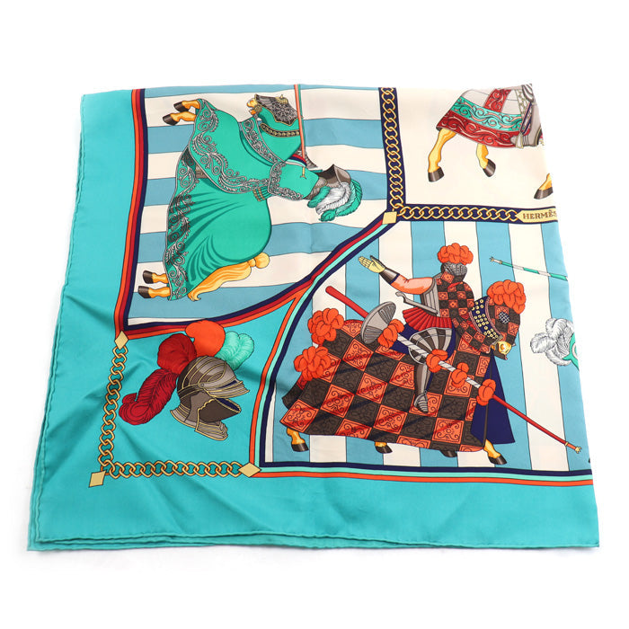 エルメス カレ90 CHOCS EN PLUMES シルクスカーフ