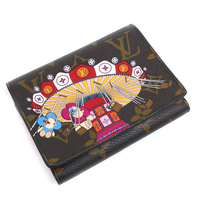 ルイヴィトン ポルトフォイユヴィクトリーヌ モノグラム 三つ折り財布