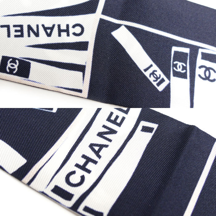 シャネル ココマーク カメリア シルクスカーフ