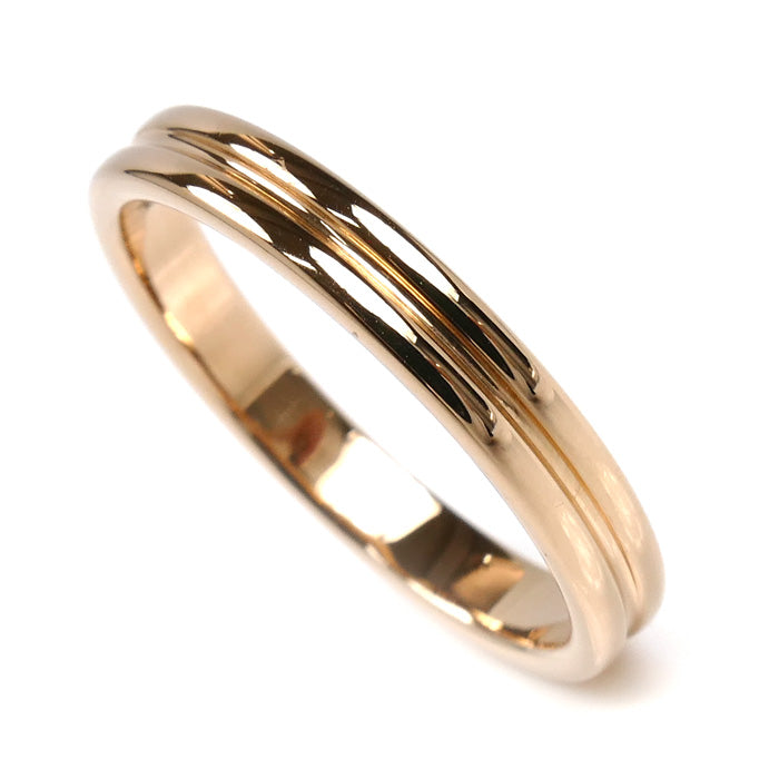 ブシュロン ゴドロン Au750 ピンク ゴールド リング サイズ 15.5