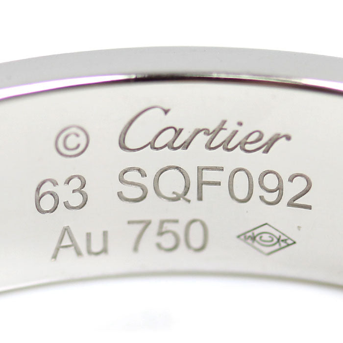 カルティエ ラブ Au750ホワイトゴールド ダイヤモンド リング 22.5号