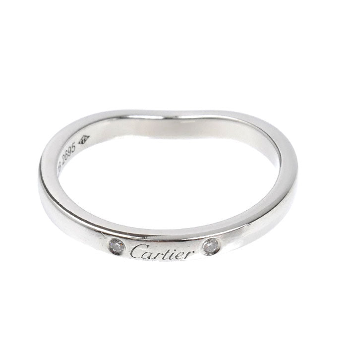カルティエ バレリーナ Pt950 ダイヤモンドリング 10号