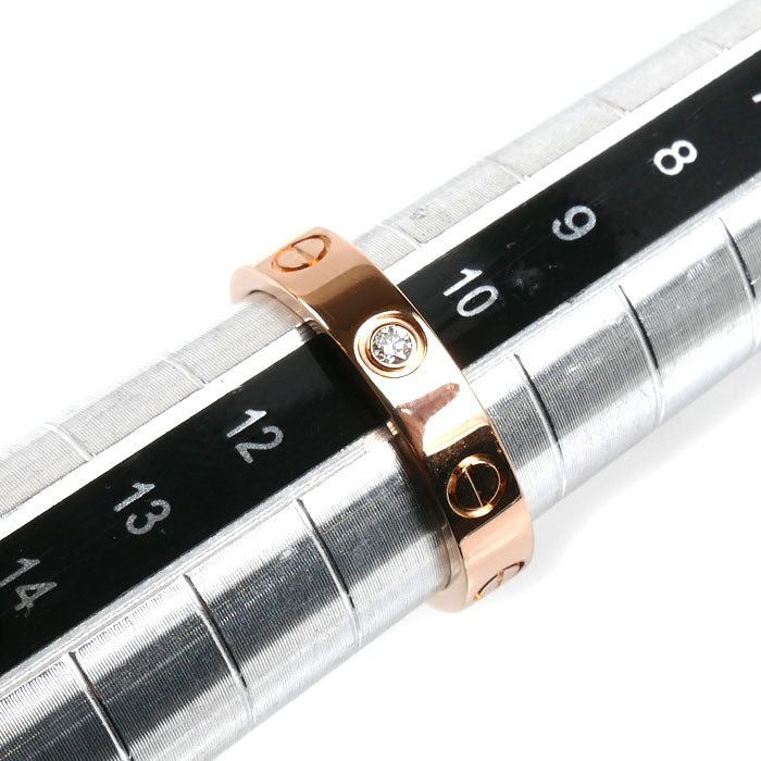 カルティエ ミニラブ 1Pダイヤ Au750 リング