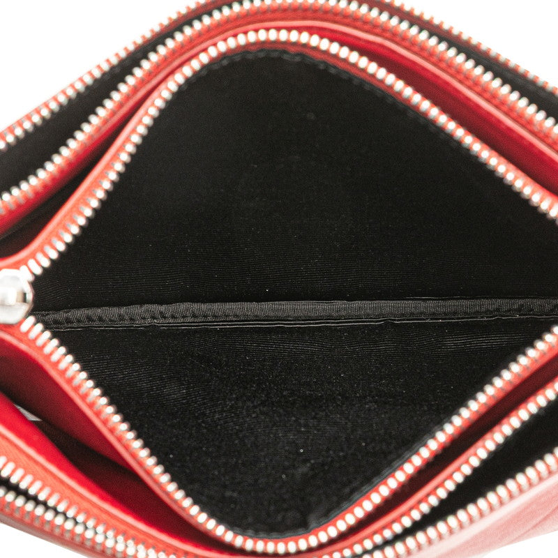 セリーヌ トリオ スモール レザー ショルダーバッグ