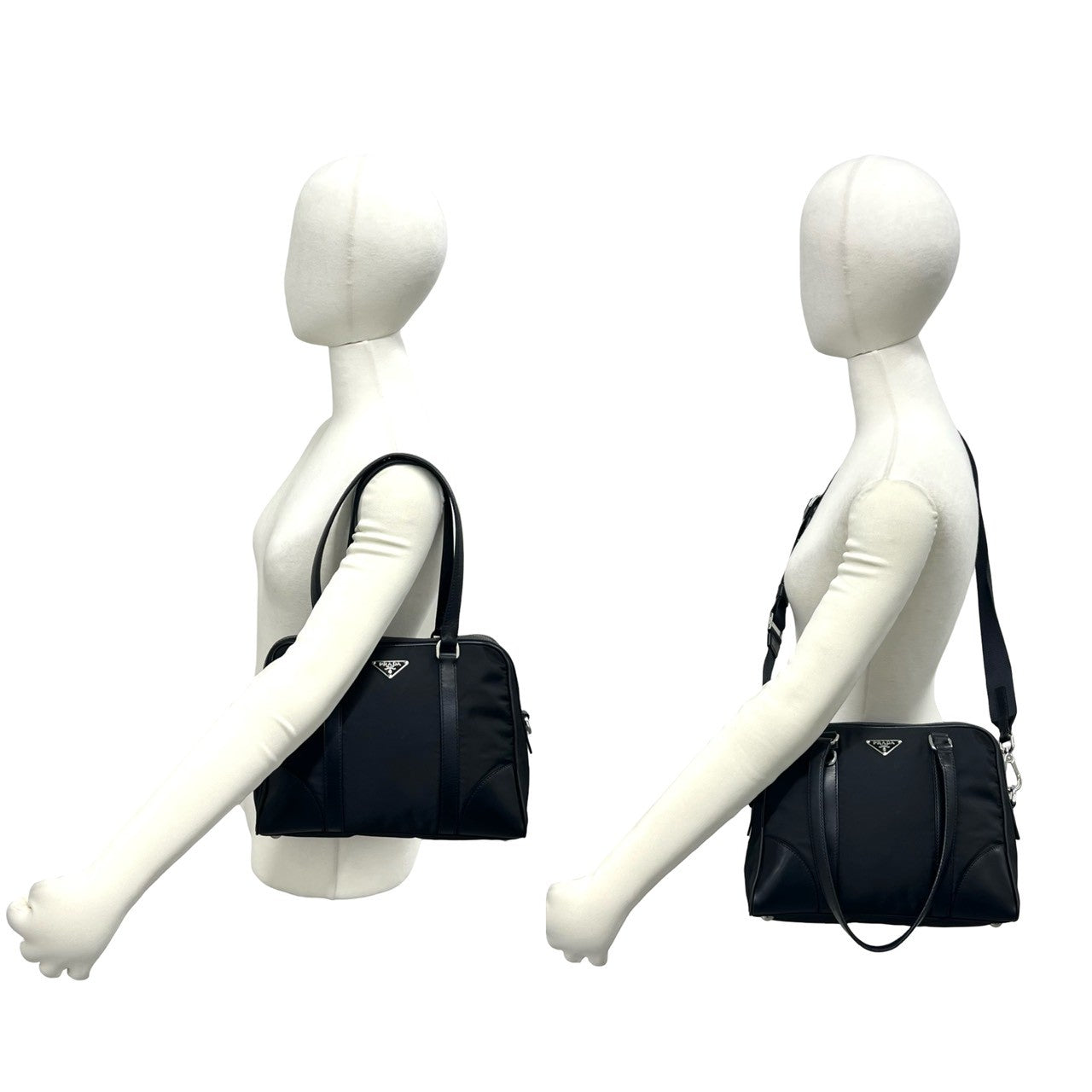プラダ ナイロン レザー2wayハンドバッグ