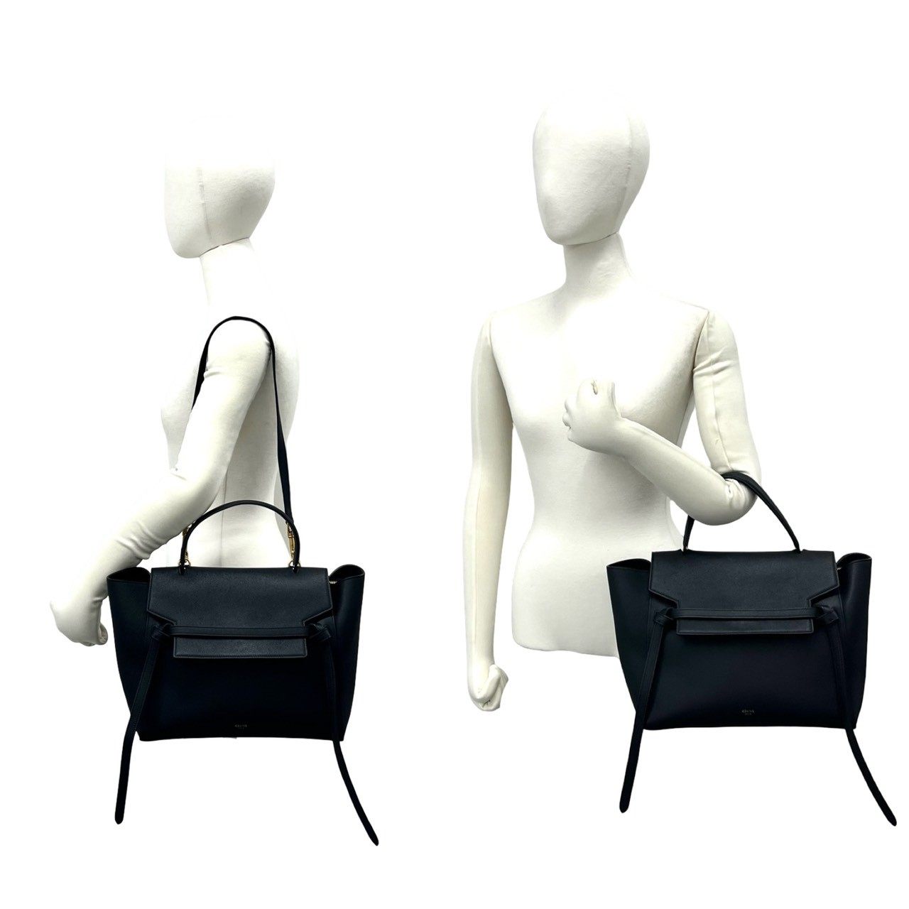 セリーヌ ベルトバッグ レザー2wayバッグ
