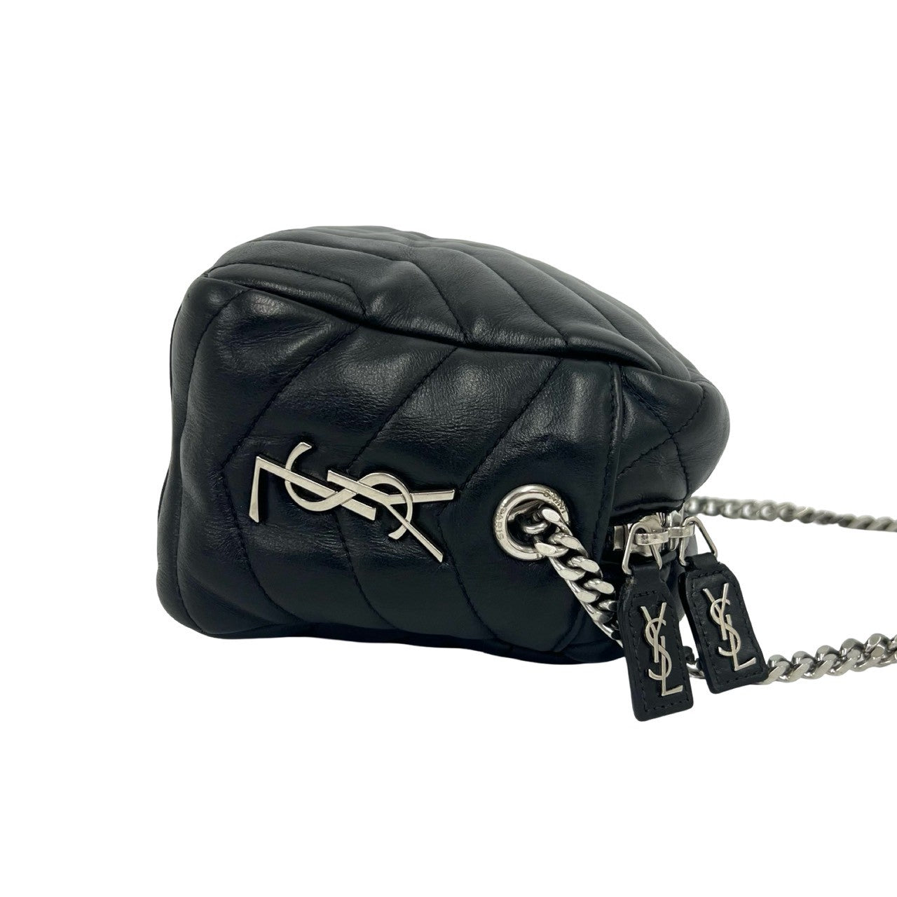 サンローランパリ ルルボーリング レザー ショルダーバッグ