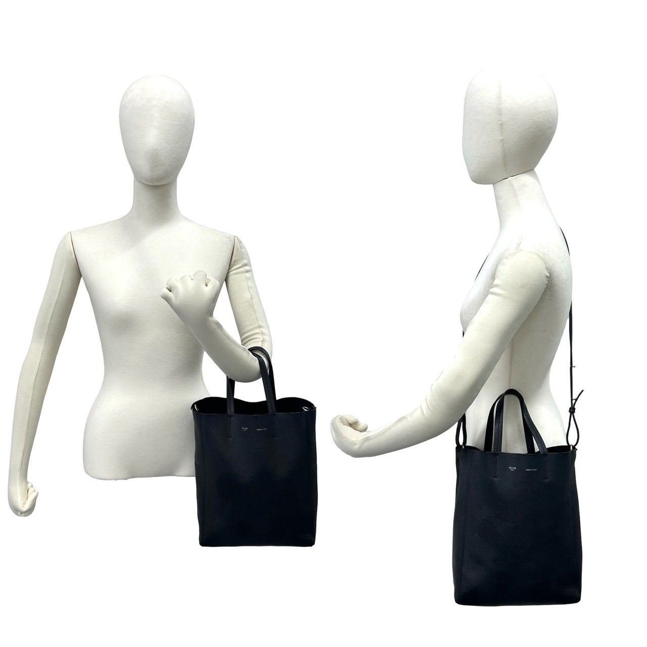 セリーヌ バーティカルカバ レザー2wayバッグ