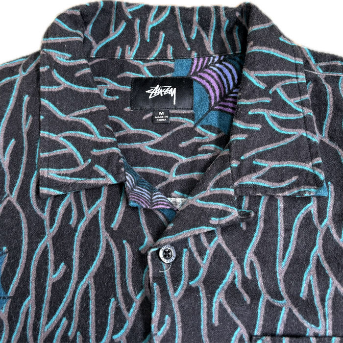 ステューシー コットンフランネルシャツ