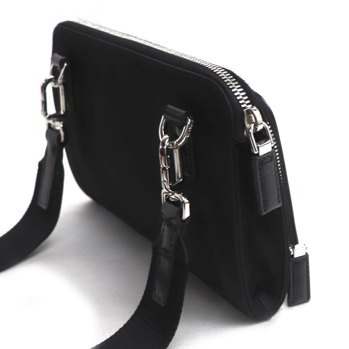 プラダ Re-Nylon サフィアーノレザー ショルダーバッグ