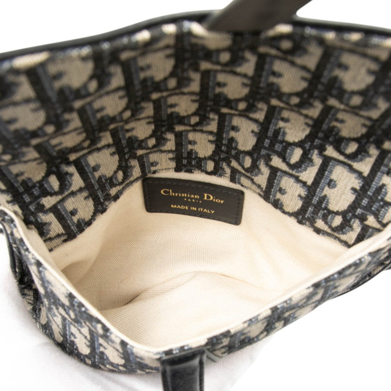 Dior サドル オブリーク キャンバス レザー ウエストバッグ