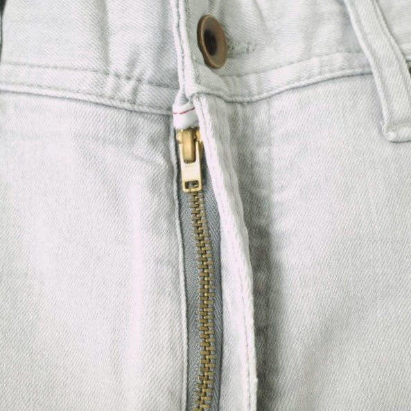 イージーンズ BOYFRIEND TAPERED 綿 ストレッチデニムパンツ