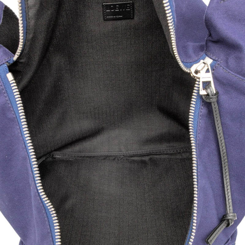 ロエベ アナグラム ロゴ キャンバス レザー ウエスト バッグ