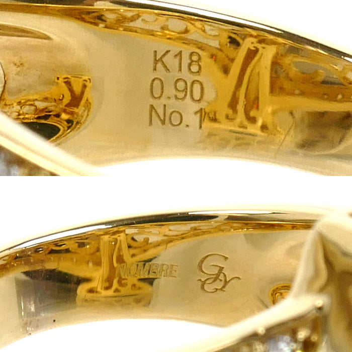 ユキザキ NOMBRE Au750 ダイヤモンド リング